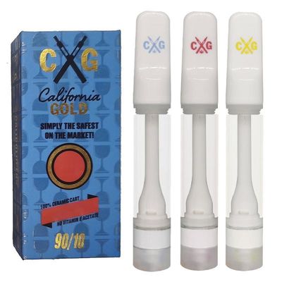 California Gold Vapes E Cigarette Cartridges Full Ceramic Vape Pens 510 Thread