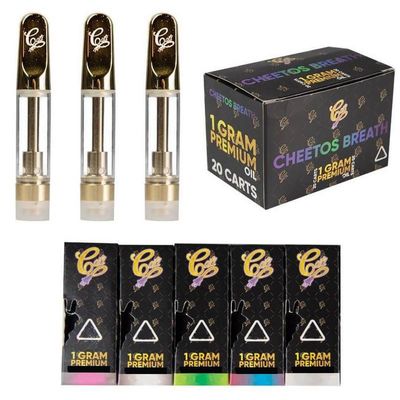 0.8ml 1.0ml Metal Tip Cartridge OEM Disposable Vape Pen Cartridges