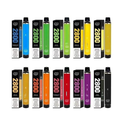 Starter Kits Disposable Vape Pen Device 2800 Puffs 1500mAh 10ML Pre Filled 13 Colors