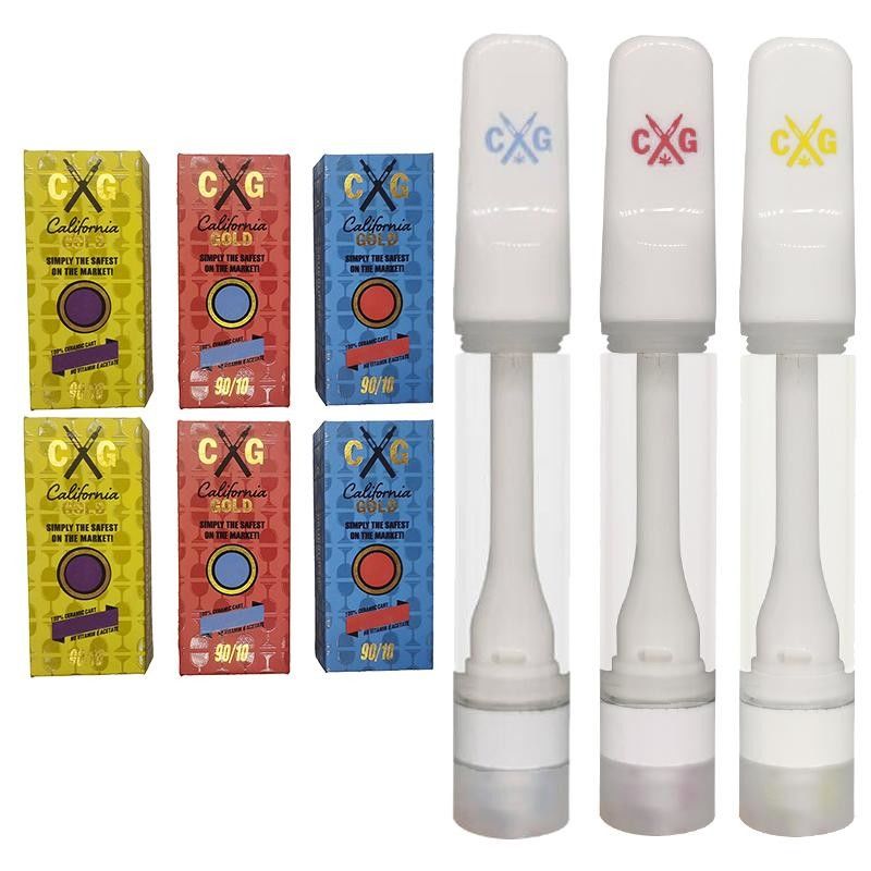 California Gold Vapes E Cigarette Cartridges Full Ceramic Vape Pens 510 Thread
